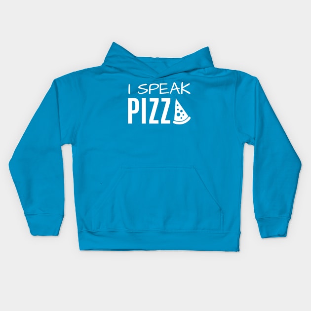 Pizza Food Weekend Design Kids Hoodie by Lin Watchorn 